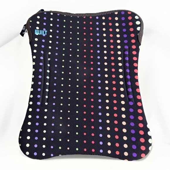 BUILT NY Neoprene Polka Dot Laptop Sleeve 10"W x 13"L - Picture 1 of 4